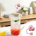 thumbnail image 2 of Heart-Shaped Silicone Straw Caps, 10mm Universal Dust Plugs for Parties & Drinks, 2 of 7