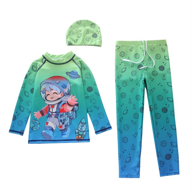 JTieacloth High Elasticity Boys Swimwear Surfing Trunks And Rash Guard For Kids Swimming Pool Beach,Sizes 4-5 Years