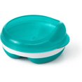 thumbnail image 4 of OXO Tot Plat de Nourriture Divisé avec Anneau Amovible et Couvercle de Rangement, Turquoise, 4 of 7