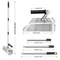 thumbnail image 3 of BKER Sand For Metal Detecting Metal Detector Sand Flea Rake For Beach With Slip Handle Heavy Duty Stainless Steel Sand Shovel With Long Handle Ideal For Underwater T, 3 of 5