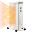 thumbnail image 1 of Costway Radiateur Électrique 1500W à Huile avec Réglages de Chaleur Blanc, 1 of 10