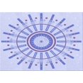 thumbnail image 1 of Ahgly Company Machine Washable Indoor Rectangle Transitional Lavender Blue Area Rugs, 2' x 4', 1 of 7