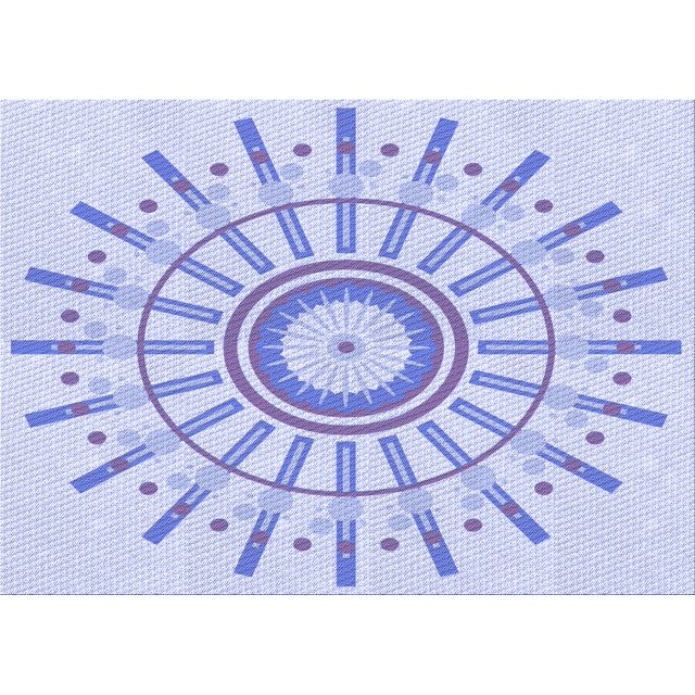 Ahgly Company Machine Washable Indoor Rectangle Transitional Lavender Blue Area Rugs, 2' x 4'