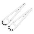 thumbnail image 3 of 2 Pcs Support de Porte pour Chat Loquet Réglable Butée de Porte pour Chat Garde les Chiens Dehors Blanc, 3 of 10