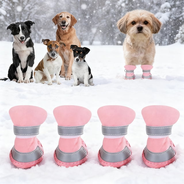 All Weather Protective Pet Boots Durable Outdoor Adventure Shoes For Walking And Hiking With Sole
