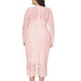 thumbnail image 5 of LSLJS Femmes de la Mode Évider Dentelle Longue Dress Soirée à Manches Longues Dress Parti Dress, Robes de Cocktail for Women Soirée, 5 of 5