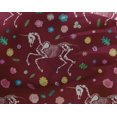 thumbnail image 4 of oneOone Georgette Viscose Maroon Fabric Skull Sewing Craft Projects Fabric Prints By Yard 42 Inch Wide, 4 of 4