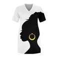 thumbnail image 4 of Jusqu'à 65 % de Rabais! Robes d'Été Mode pour Femmes 2024 Robe Grande Taille pour Col en V Robes d'Été Décontractées Poche Genou Manches Courtes avec Poches, 4 of 4