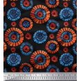 thumbnail image 1 of Soimoi polyester Crepe Fabric Brush Stroke Abstract Print Fabric by the Yard 42 Inch Wide, 1 of 3
