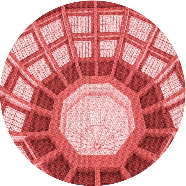 Ahgly Company Tapis Rond Lavable en Machine Intérieur Transitionnel Rose Corail Clair, 3 Pieds Rond