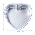 thumbnail image 3 of Heart Shaped Cake Non Stick Living Bottom Cake Aluminum Chiffon Cake 6 In&8 In&10 In, 3 of 6