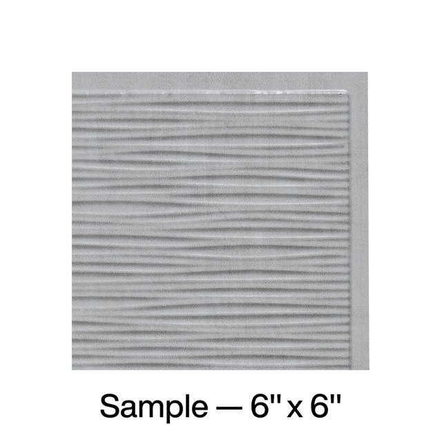 FASÄDE Ripple Decorative Vinyl Backsplash Panel in Cashmere (6X6 Inch Sample)