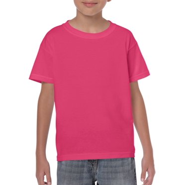 Gildan Youth Heavy Cotton T-Shirt, M, Heliconia