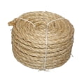 thumbnail image 3 of DOLITY Sisal Rope Cat Scratcher Post DIY Claw Control Toy 3 Strands Jute Twine Rope 8mmx50m, 3 of 9