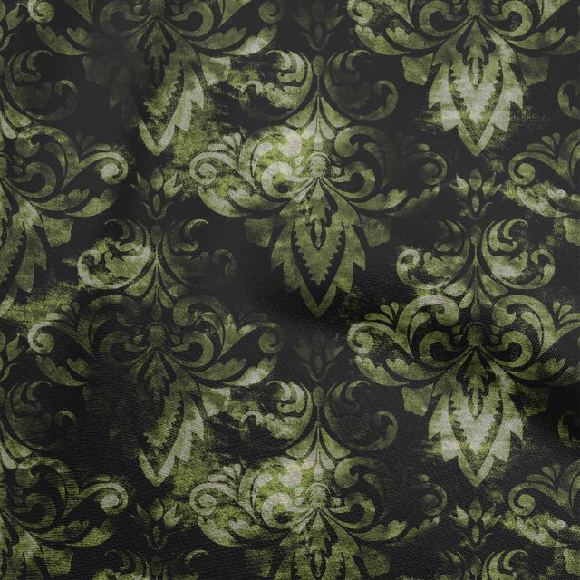 oneOone Rayon Light Green Fabric Damask Sewing Craft Projects Fabric Prints By Yard 56 Inch Wide