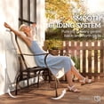 thumbnail image 4 of Outsunny 2-Person Outdoor Glider Chair for Outdoor, Backyard, Khaki, 4 of 10