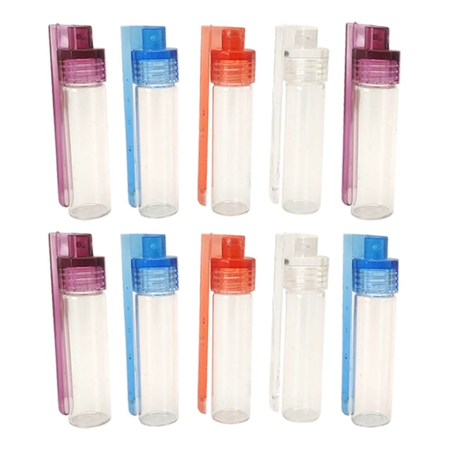 Harpily Daily Deals Clearance, Pantry Organization and Storage Glass Jar Glass Container Glass Bottle Set 10pcs Portable Condiment Bottles With Spoon For Travel Camping
