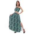 thumbnail image 3 of Bimba 2 Pcs Robe de Plage Aguichant pour Femmes Imprimée Smockée Crop Top & Longue Jupe Ensemble, 3 of 7