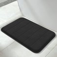 thumbnail image 1 of ORUYROP Memory Foam Bath Mat Rug, 24 x 17 Inches, Comfortable, Soft, Super Water Absorption, Machine Wash, Non-Slip, Thick, Easier to Dry for Bathroom Floor Rugs, Black, 1 of 7