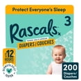 thumbnail image 1 of Rascals Premium Absorbent Baby Diapers, Size 3, Mega Carton, 200 Count, 1 of 13