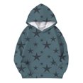 thumbnail image 4 of FAOWME Sweat à Capuche Imprimé à Manches Longues pour Filles Chandail-Over Marine 4-5 Ans, 4 of 4