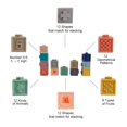 thumbnail image 2 of 12 PC Baby Blocks Soft Building Blocks Teether Toy with Numbers, Shapes, Animal Shapes, 2 of 4