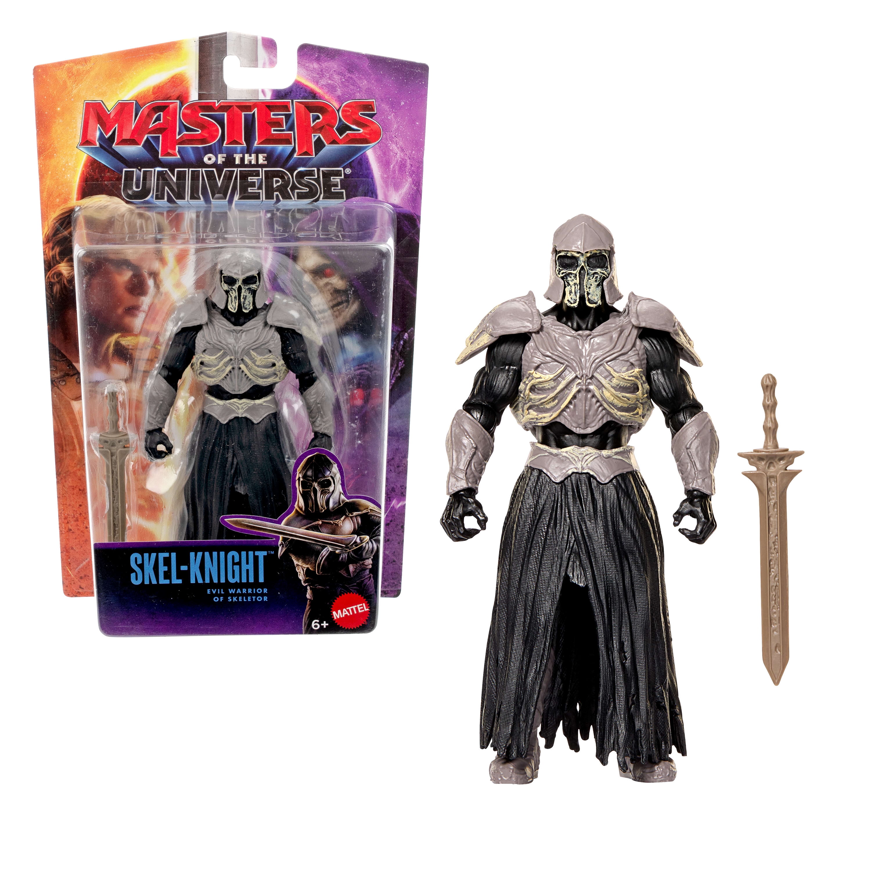 Masters of the Universe 2026 Movie Skel-Knight 5.5 Inch Action Figure Villain Toy & Sword