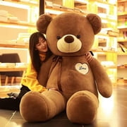 60/80/100/120/140cm Giant Teddy Bear Plush Toys Soft Teddy Bear Stuffed Doll Big Human Size Teddy Bear for Girls 5ft Popular Birthday Valentine Gifts