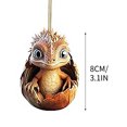 thumbnail image 3 of Vaidha Christmas Dinosaur Car Decoration Pendant Scene Layout Pendant Crafts Gift, 3 of 3