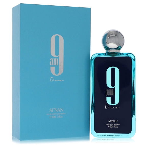 Afnan 9Am Dive by Afnan Eau De Parfum Spray (Unisex) 3.4 oz for Men Pack of 4