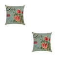 thumbnail image 3 of Maytalsory Easy To Change Flowers Pillowcase Addition To Home Decor Polyester Decorative Pillow Cushion Covers Soft Durable kztym001-2 2Set, 3 of 6