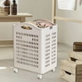 thumbnail image 2 of Sentmoon Panier à Linge avec Roues Paniers à Linge Pliables Paniers à Linge Multifonctions Portatifs Panier à Vêtements Sales avec Roues Organisation Panier de Rangement pour Jouets avec Poignée, 2 of 7