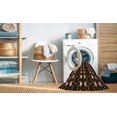 thumbnail image 2 of Ahgly Company Tapis d'Intérieur Lavable à la Machine, Carré, Transitionnel, Brun Pâle, Tapis de Zone, 7 Pieds Carré, 2 of 7