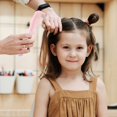 thumbnail image 3 of Cute Pig Shaped Kids Hair Comb - Soft Silicone Handle with Rounded Teeth, Lightweight Portable for Girls' Hair Care, 3 of 4