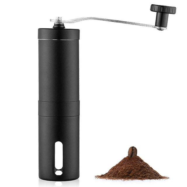 Manual Coffee Grinder Portable Hand Coffee Grinder with Adjustable Setting Conical Ceramic Burr Grinder Stainless Steel Coffee Mill for Drip Coffee Espresso for Home and Travel