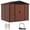Teak, variant on Outsunny 8'x7' Outdoor Storage Shed Garden Shed w/ Lock, Dark Grey