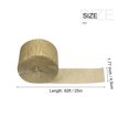 thumbnail image 2 of Unique Bargains Crepe Paper Streamer Crepe Paper Decoration 82ft Long 1.77 Inch Wide, Gold Tone, 2 of 5