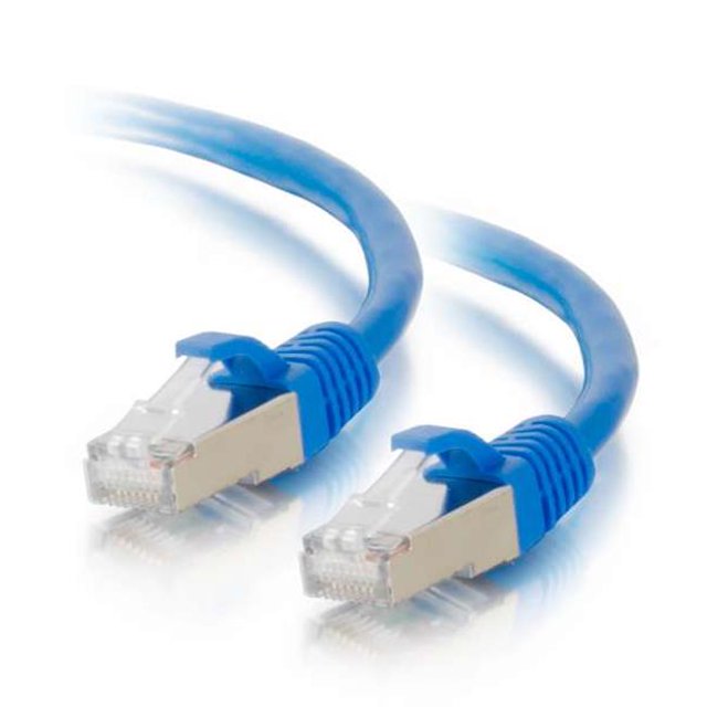 Câble de Réseau Ethernet Cat6 de 5 Pi Sans Accroc avec Blindage-STP - Bleu