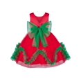 thumbnail image 2 of Robe Fille Noël Fêtes Ourlet Ondulé Rouge Fête du Nouvel An 7 Ans, 2 of 4