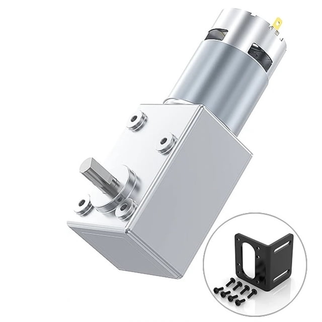 5882-775ZY DC Gear Motor 12V24V Forward And Reverse Adjustable Speed 11RPM-470RPM Worm Gear Brush Motor With Self-locking