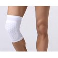 thumbnail image 3 of Knee Sleeve Pair Kneepad Pads Crashproof Antislip Basketball Leg Sleeve Protective Pad Support Guard Padded Breathable Compression Wear Hexpad - 2 Packs-White, 3 of 7