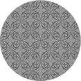 thumbnail image 1 of Ahgly Tapis d'Intérieur Lavable en Machine Carré Transitionnel Gris Foncé, 3 Pieds Carré, 1 of 7