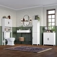 thumbnail image 4 of Monroe Armoire haute à deux portes - Blanc, 4 of 9