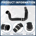 thumbnail image 4 of Unique Bargains Intercooler Hose Tube Front Right Lower Radiator Hose No.LR002589/LR066429 for Land Rover Freelander 2 2006-2014 Rubber Black Good Sealing, 4 of 7