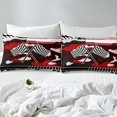 thumbnail image 4 of YST Draps de Course Taille Simple, Ensemble de Draps de Voiture de Course Rouge pour Enfants Garçons Drapeau Camouflage, Ensemble de Literie Sports Cool Vitesse Extrême Automobile Échiquier 3 Pcs, 4 of 5