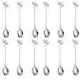 thumbnail image 4 of BUYISI 12 Pcs Stainless Steel Tree Leaf Spoon Coffee Spoon Fruit Spoon Tea Spoon Set Silver, 4 of 6