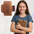 thumbnail image 2 of Trendy Tool Kit for Home, Custom Mark Bookmark with Pen Holder Personalized Leather Pen Holder Bookmark Customized Leather Bookmarks for Reading Women Book Lovers Notebook, 2 of 7