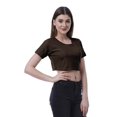 thumbnail image 4 of Moomaya T-shirt Court à Col Rond pour Femmes, Manches Courtes, Été, Coupe Ample, 4 of 7