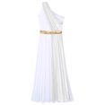 thumbnail image 4 of Aislor Robe de Danse de Louange pour Femmes Sans Manches Maxi Robe Superposition en Mousseline Costume de Culte d'Église Tunique Adulte Blanc TG, 4 of 7