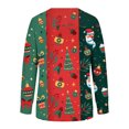 thumbnail image 3 of Chandails à Capuchon pour Filles Hauts Décontractés de Mode pour Femmes Manches Longues de Noël Imprimé Col Rond Couverture Chandail à Enfiler Chandails à Enfiler Chandails pour Adolescentes en Liquidation, 3 of 4
